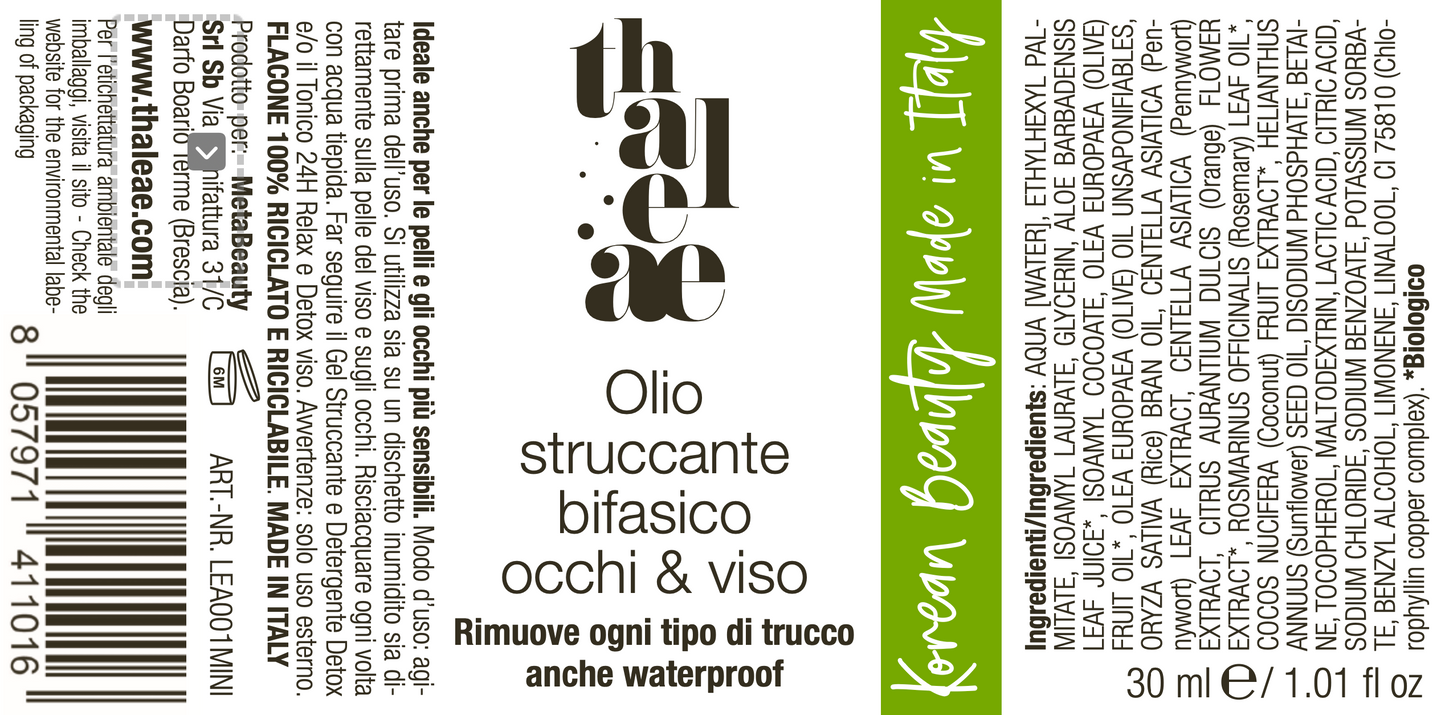 OLIO STRUCCANTE BIFASICO OCCHI & VISO - MINI SIZE 30 ML